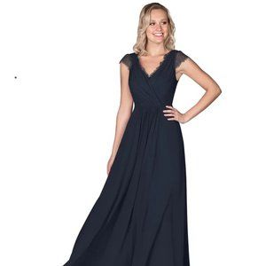 AZAZIE Navy Long Dress
